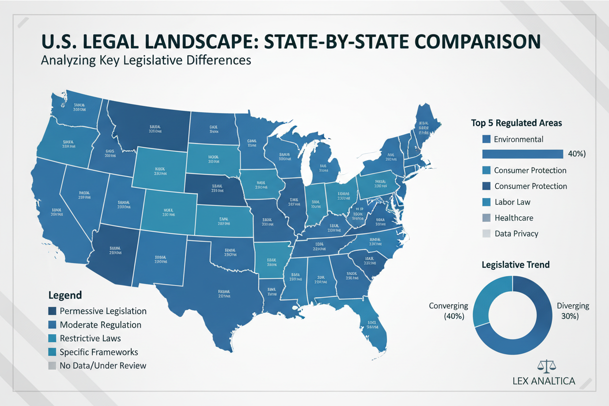 United States map showing state-by-state comparison of anti-discrimination laws