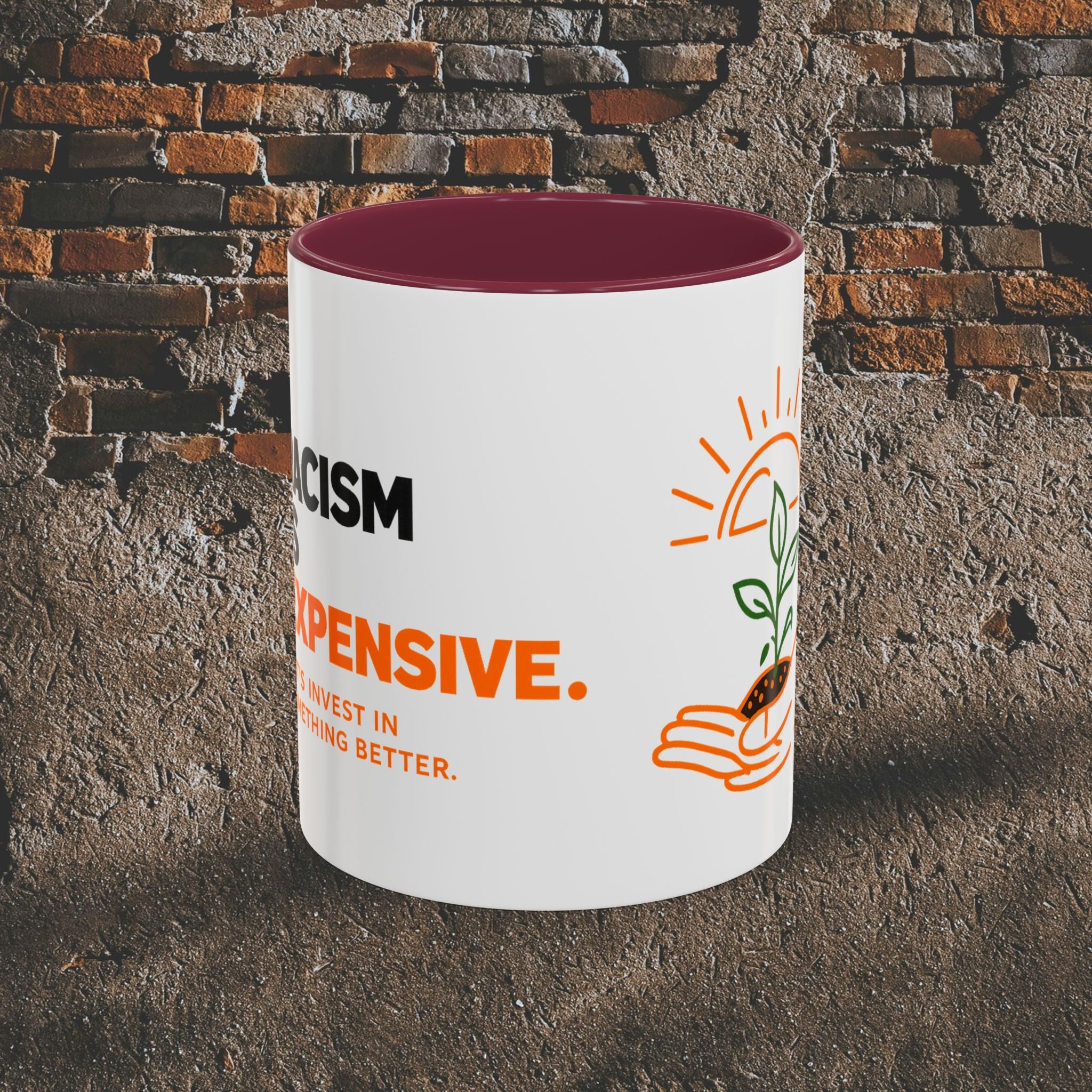 Inspirational Gardening Mug — "Hope Is Not Expensive" Ceramic Coffee Cup (11oz/15oz)