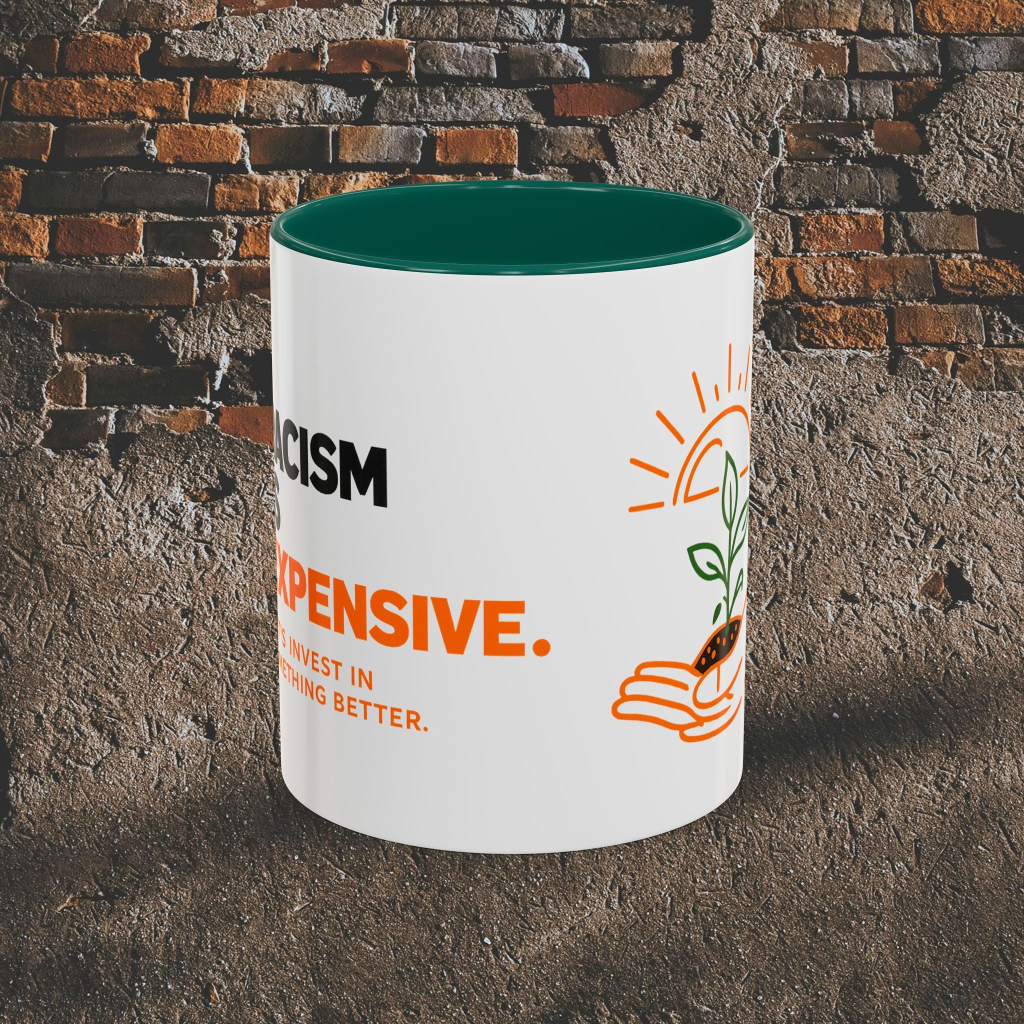 Inspirational Gardening Mug — "Hope Is Not Expensive" Ceramic Coffee Cup (11oz/15oz)